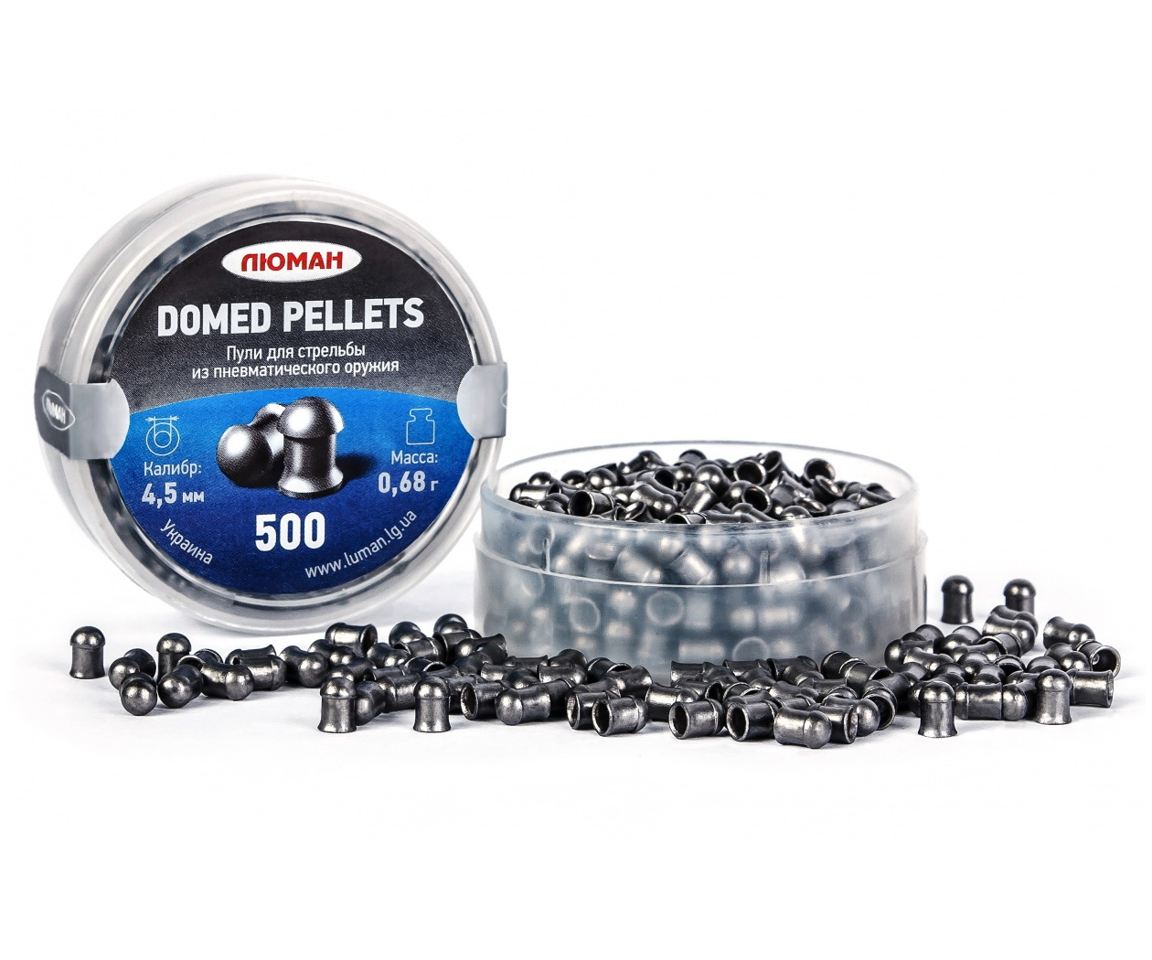 Пули Люман Domed pellets 0,68 гр (500шт) круг головка
