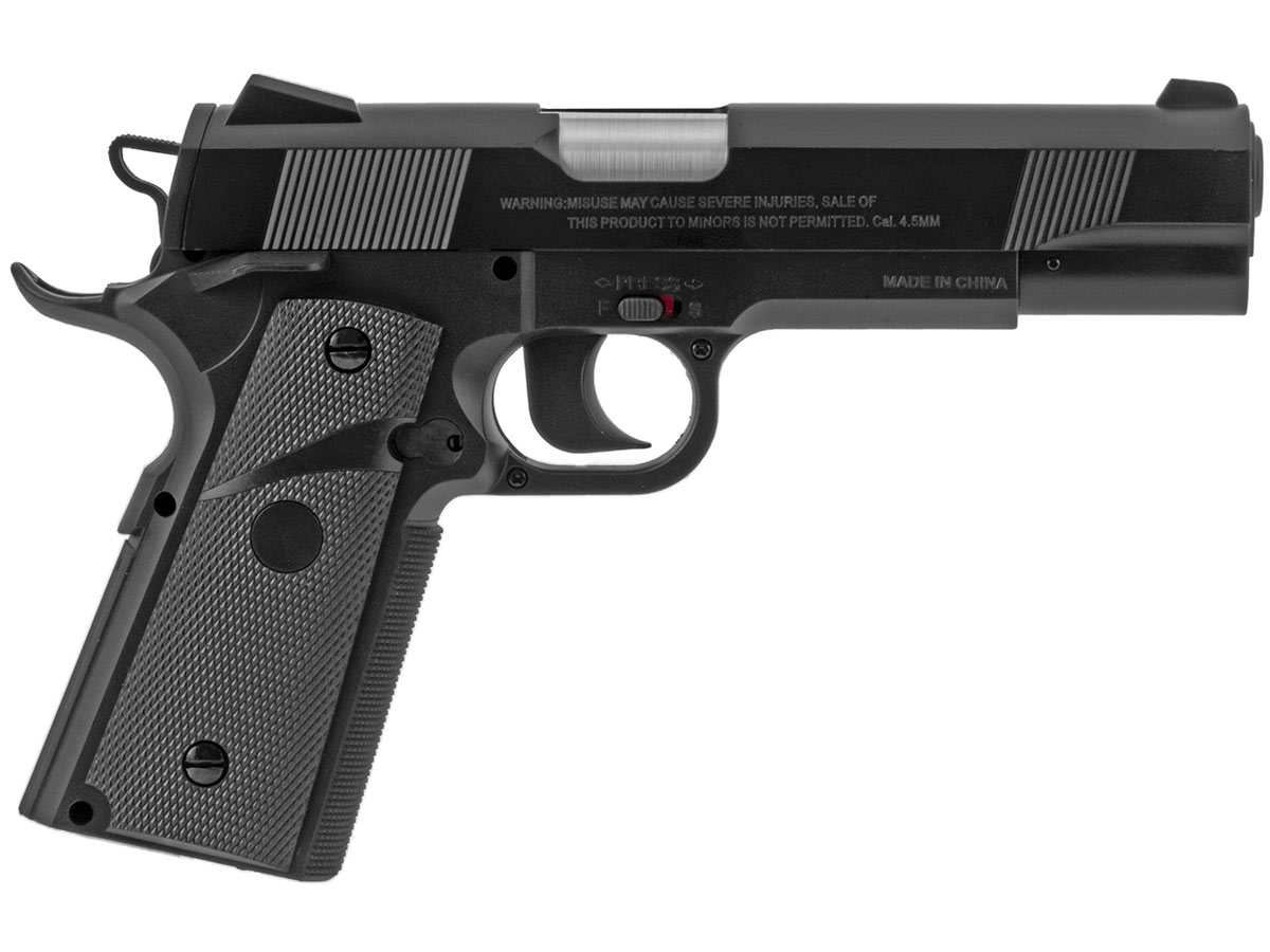 Пистолет пневм Stalker S 1911G (Colt 1911)  4,5 пластик черный 12г СО2