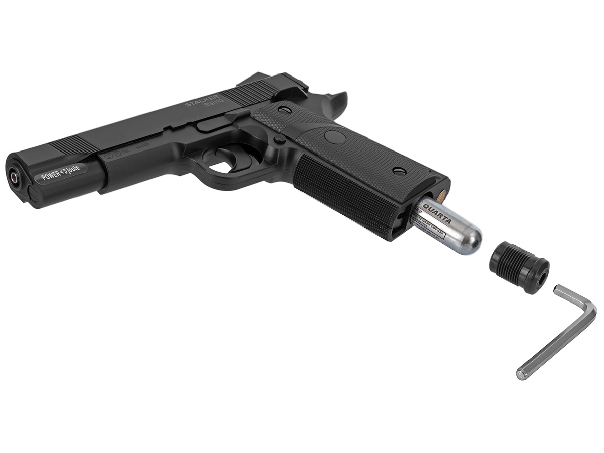 Пистолет пневм Stalker S 1911G (Colt 1911)  4,5 пластик черный 12г СО2