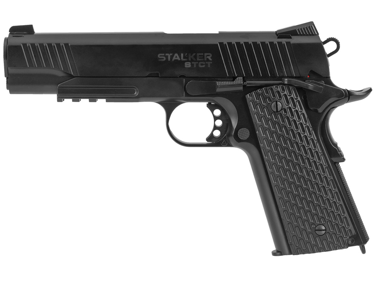 Пистолет пневм Stalker STCT (Colt 1911 Takt) к 4,5 12г СО2,металл,магаз 17 шарик,черный