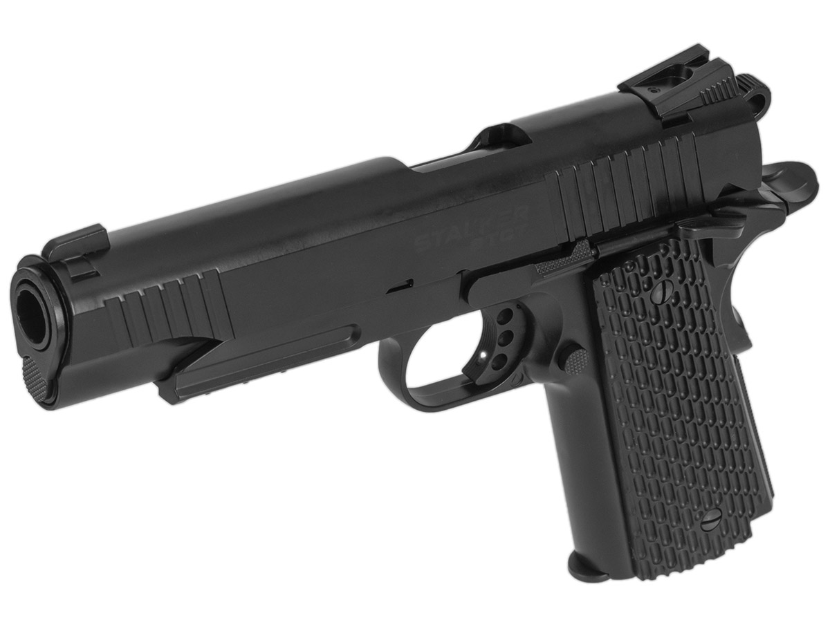 Пистолет пневм Stalker STCT (Colt 1911 Takt) к 4,5 12г СО2,металл,магаз 17 шарик,черный