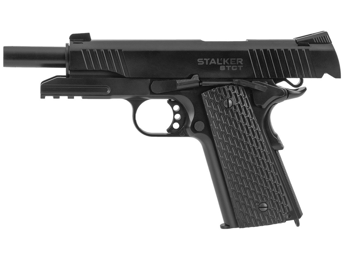 Пистолет пневм Stalker STCT (Colt 1911 Takt) к 4,5 12г СО2,металл,магаз 17 шарик,черный