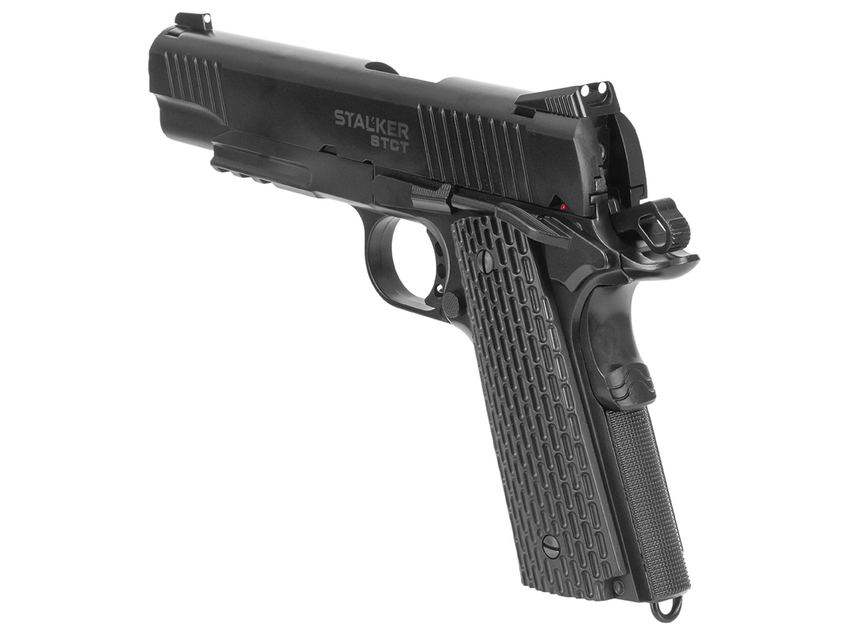 Пистолет пневм Stalker STCT (Colt 1911 Takt) к 4,5 12г СО2,металл,магаз 17 шарик,черный